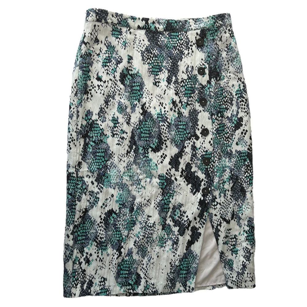 Anthropologie Hutch Blue Serpentine Skirt | 12 - Picture 2 of 6